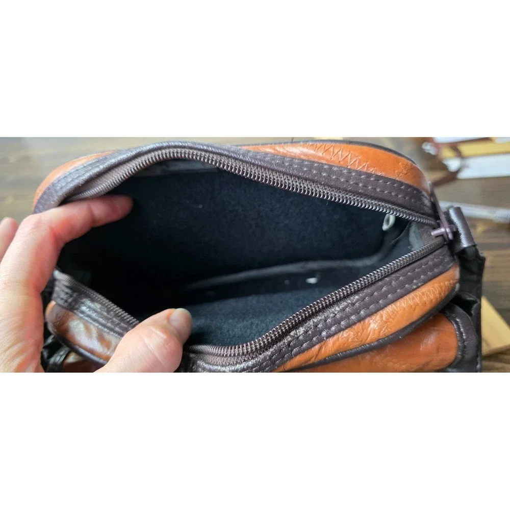 Vintage Rustic Brown 100% Leather Camera‎ Bag With Strap